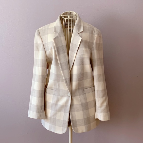 VTG Plaid 2pc pant suit 100% Wool Union made - Picture 4 of 16